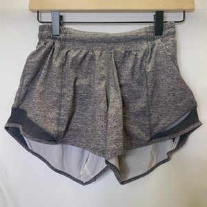 Lululemon Hotty Hot Shorts 4" Long Heather Lux